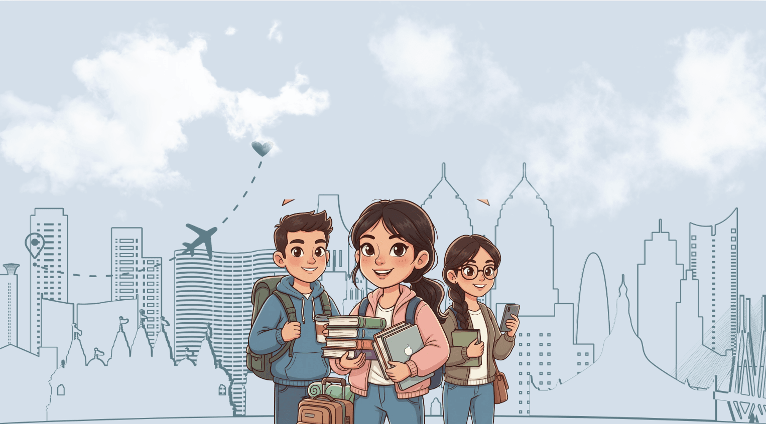 Students from Nepal and Bangladesh preparing to study in India